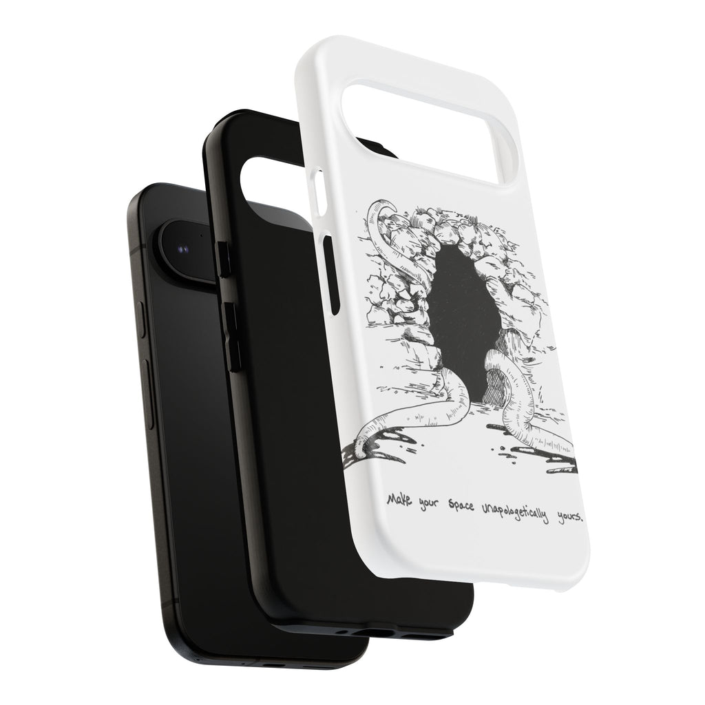 Phone Case - Gothic Illustration with ‘Make Your Home Graciously Yours’ Quote