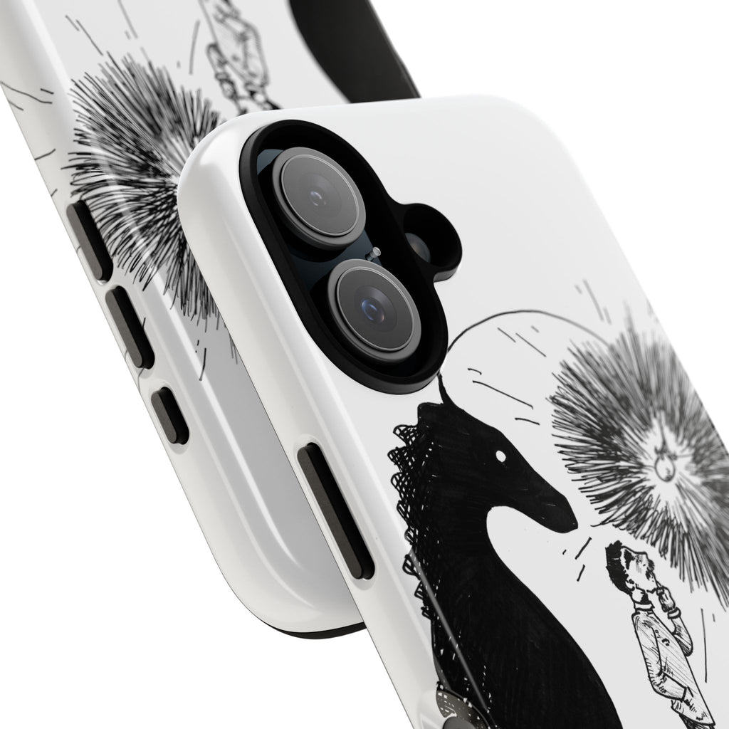 Phone Case  "Don't Dull Your Light for Others" Black & White Inspirational Art