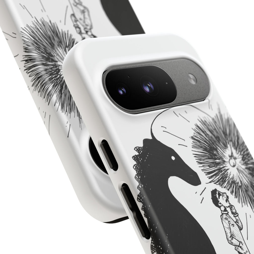 Phone Case  "Don't Dull Your Light for Others" Black & White Inspirational Art