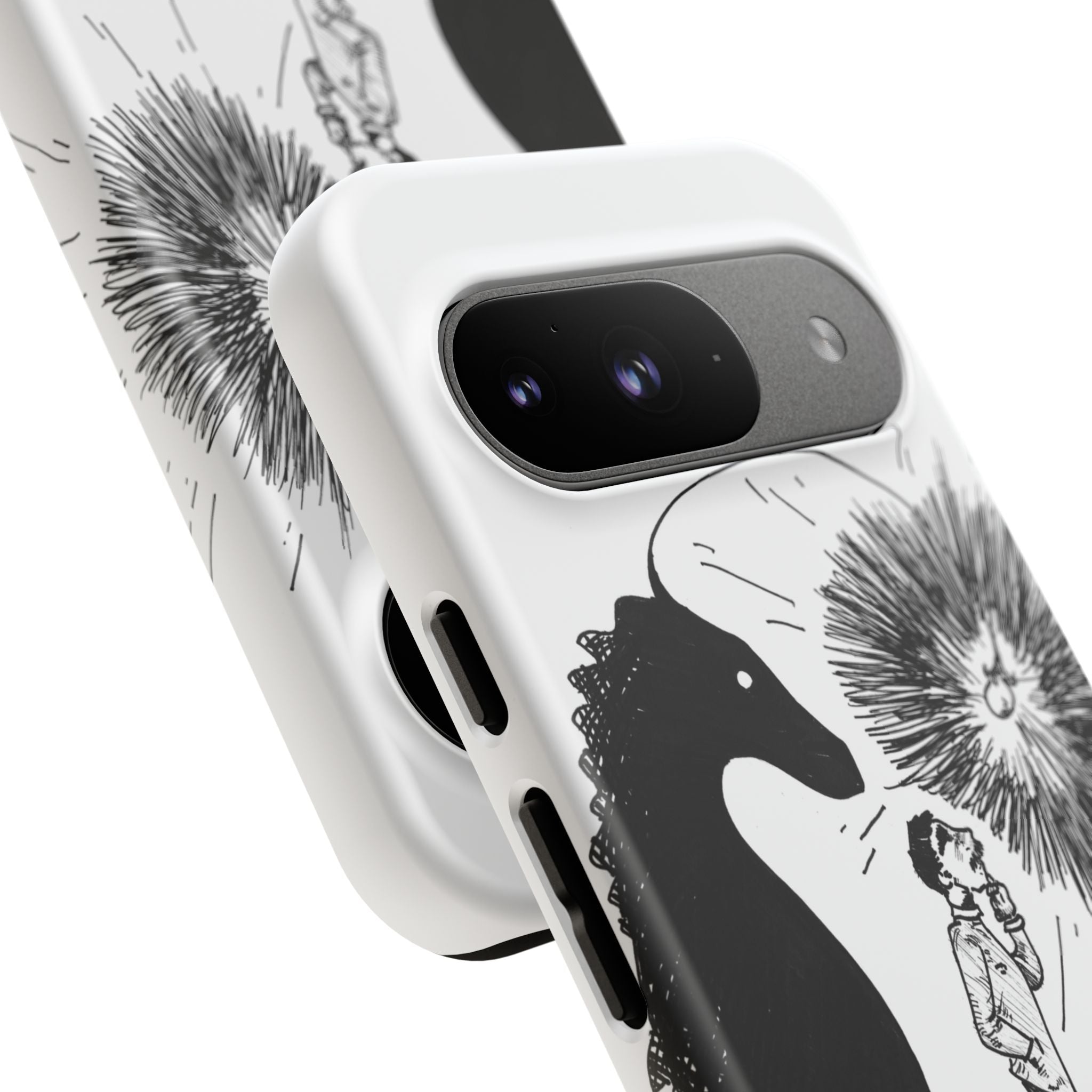 Phone Case  "Don't Dull Your Light for Others" Black & White Inspirational Art