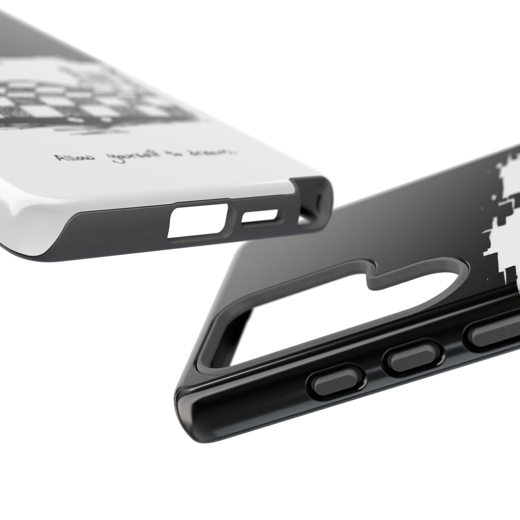 Phone Case 'Allow Yourself to Dream' Sketch Bed Black & White Protective Case
