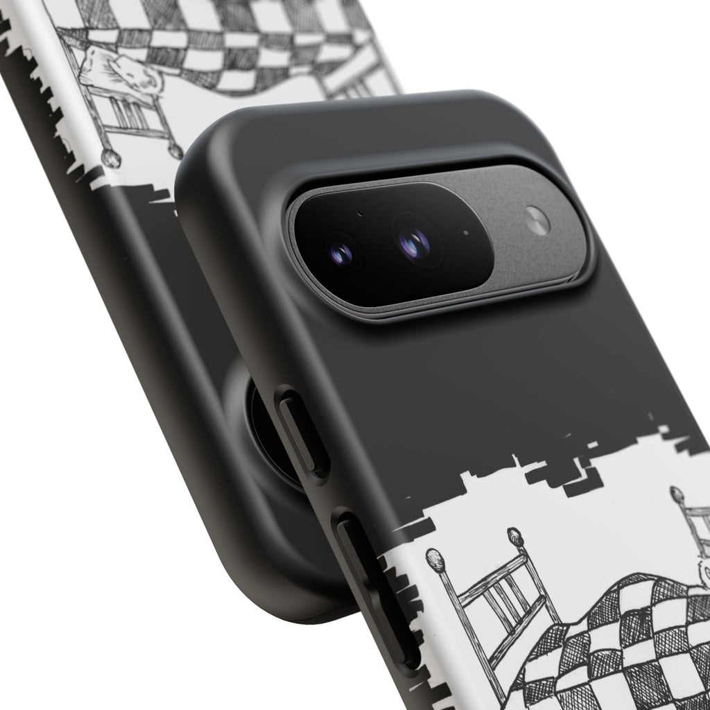 Phone Case 'Allow Yourself to Dream' Sketch Bed Black & White Protective Case