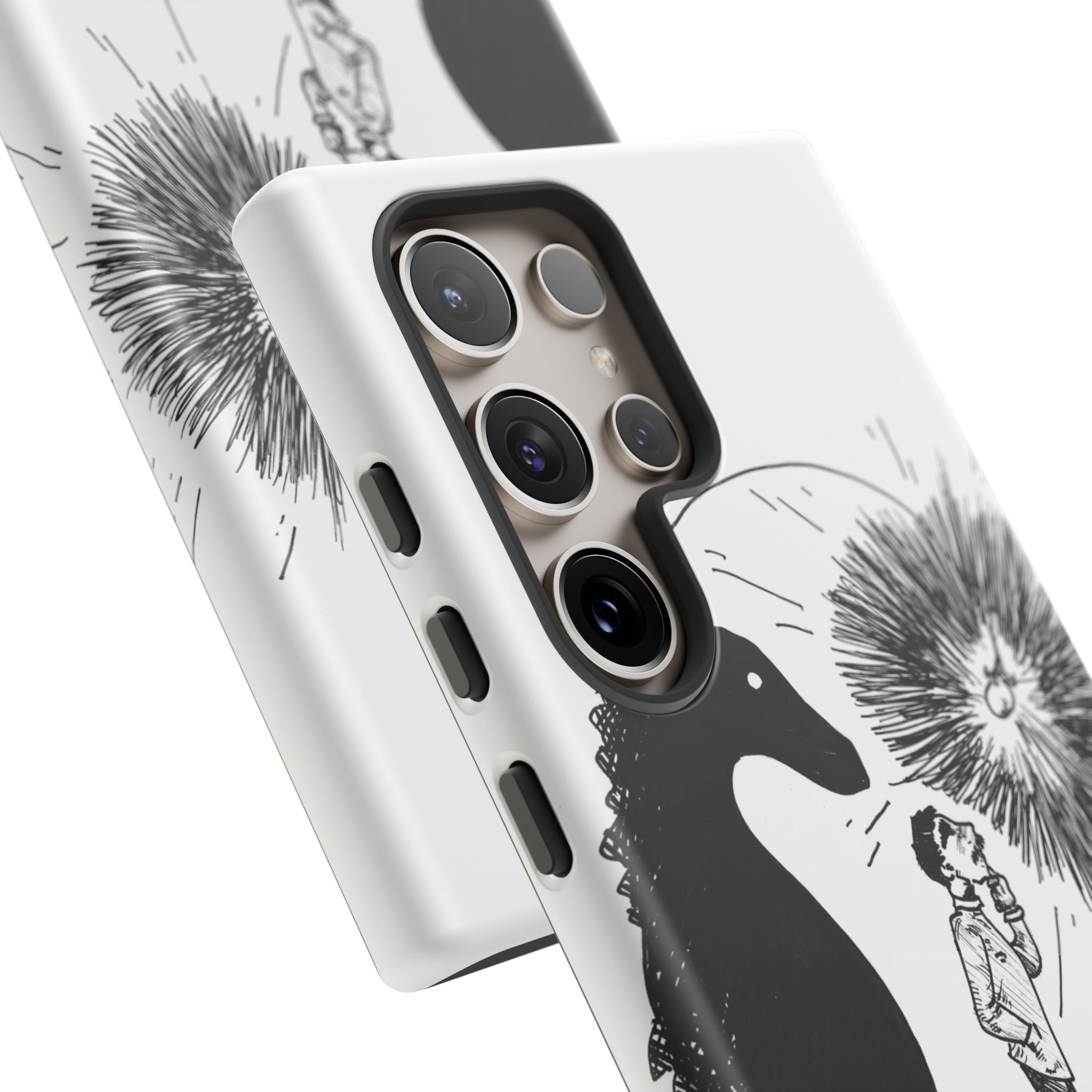 Phone Case  "Don't Dull Your Light for Others" Black & White Inspirational Art