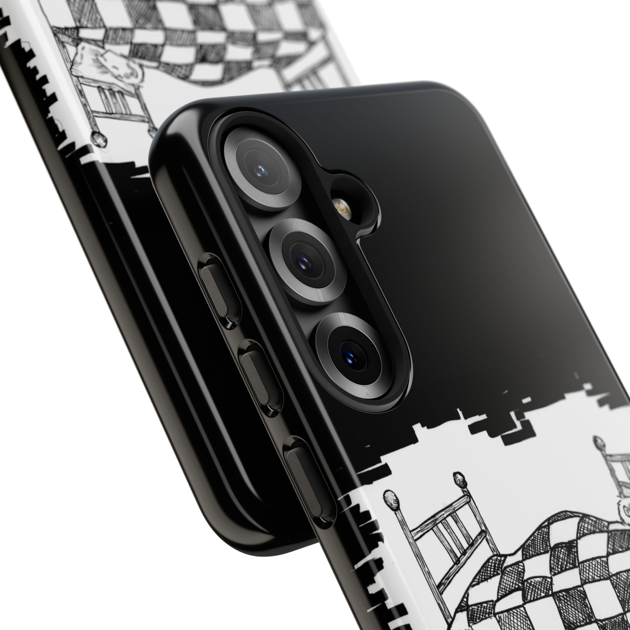 Phone Case 'Allow Yourself to Dream' Sketch Bed Black & White Protective Case
