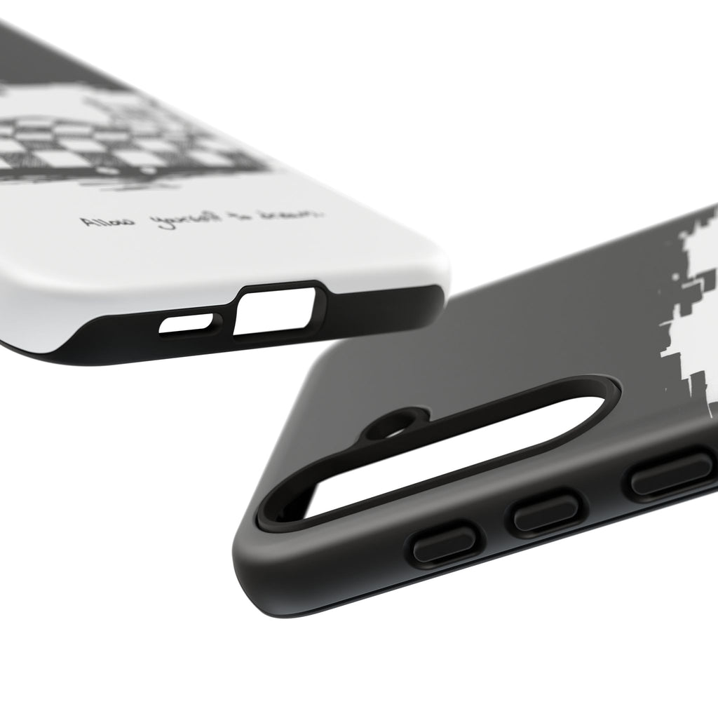Phone Case 'Allow Yourself to Dream' Sketch Bed Black & White Protective Case