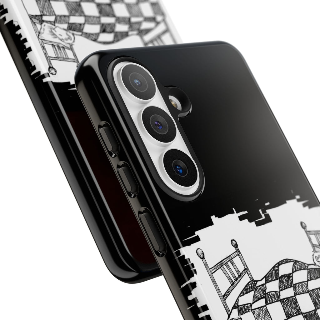 Phone Case 'Allow Yourself to Dream' Sketch Bed Black & White Protective Case