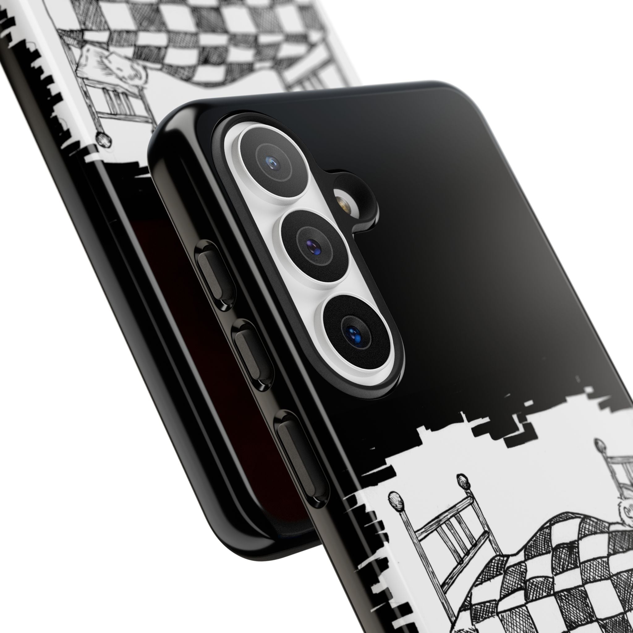 Phone Case 'Allow Yourself to Dream' Sketch Bed Black & White Protective Case