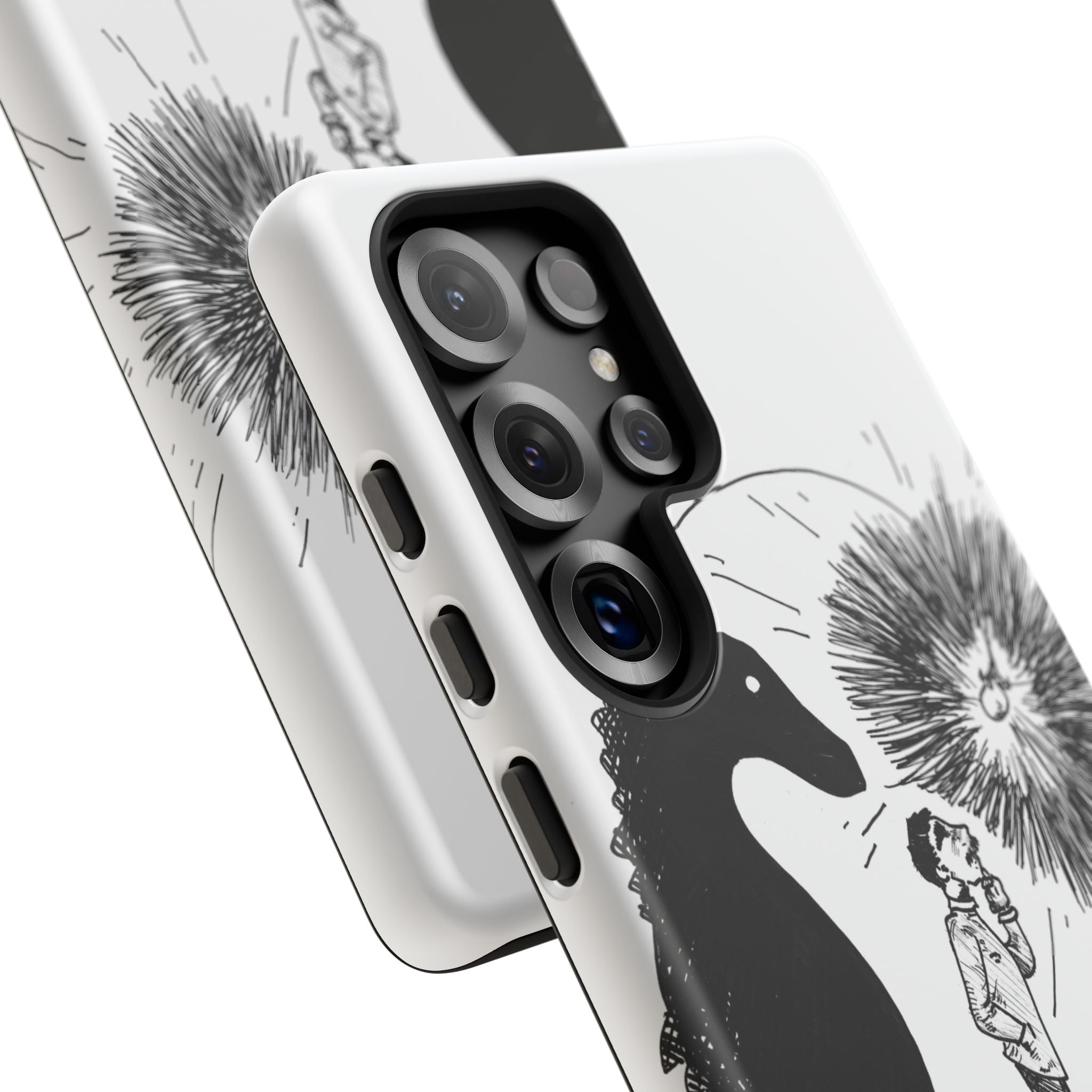 Phone Case  "Don't Dull Your Light for Others" Black & White Inspirational Art