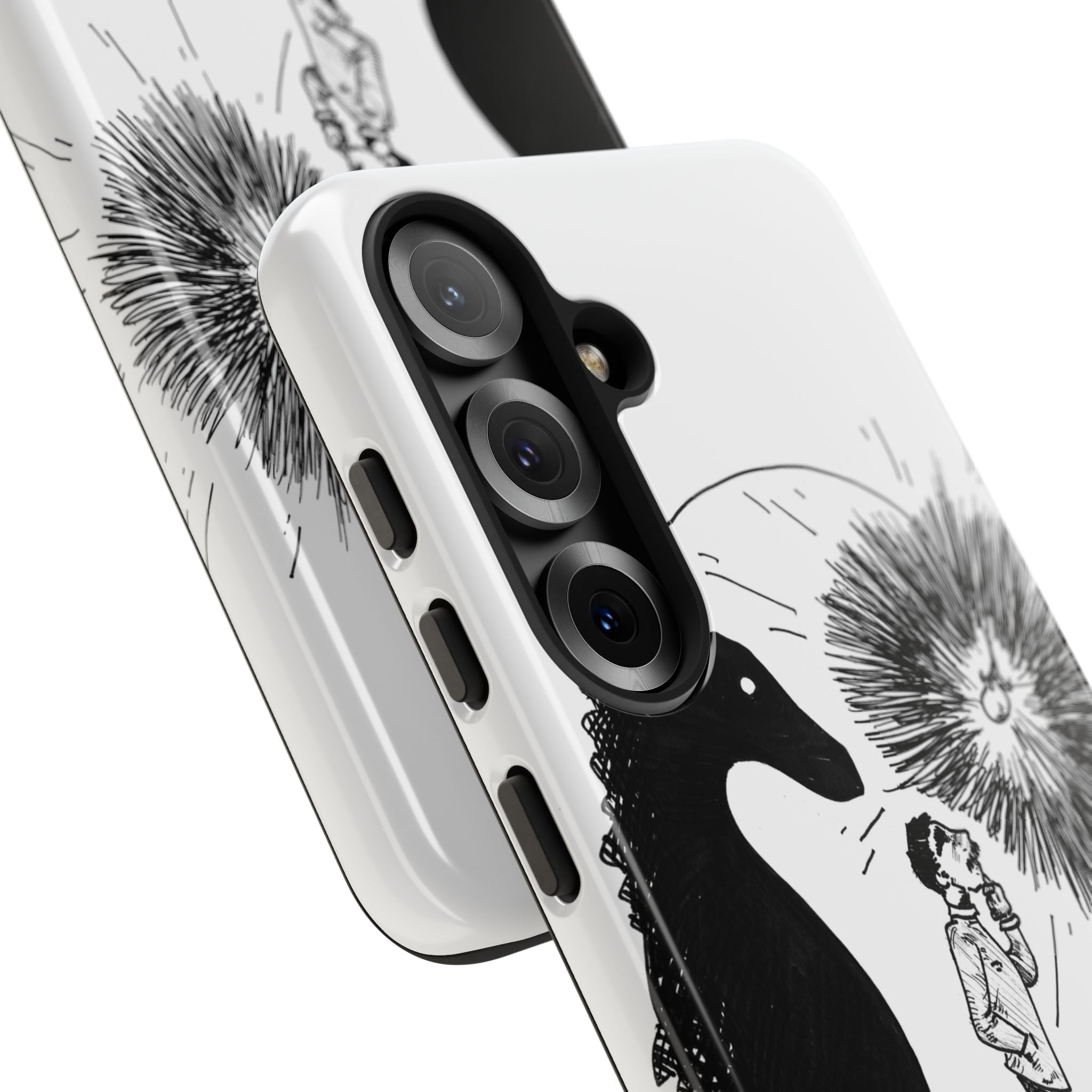 Phone Case  "Don't Dull Your Light for Others" Black & White Inspirational Art
