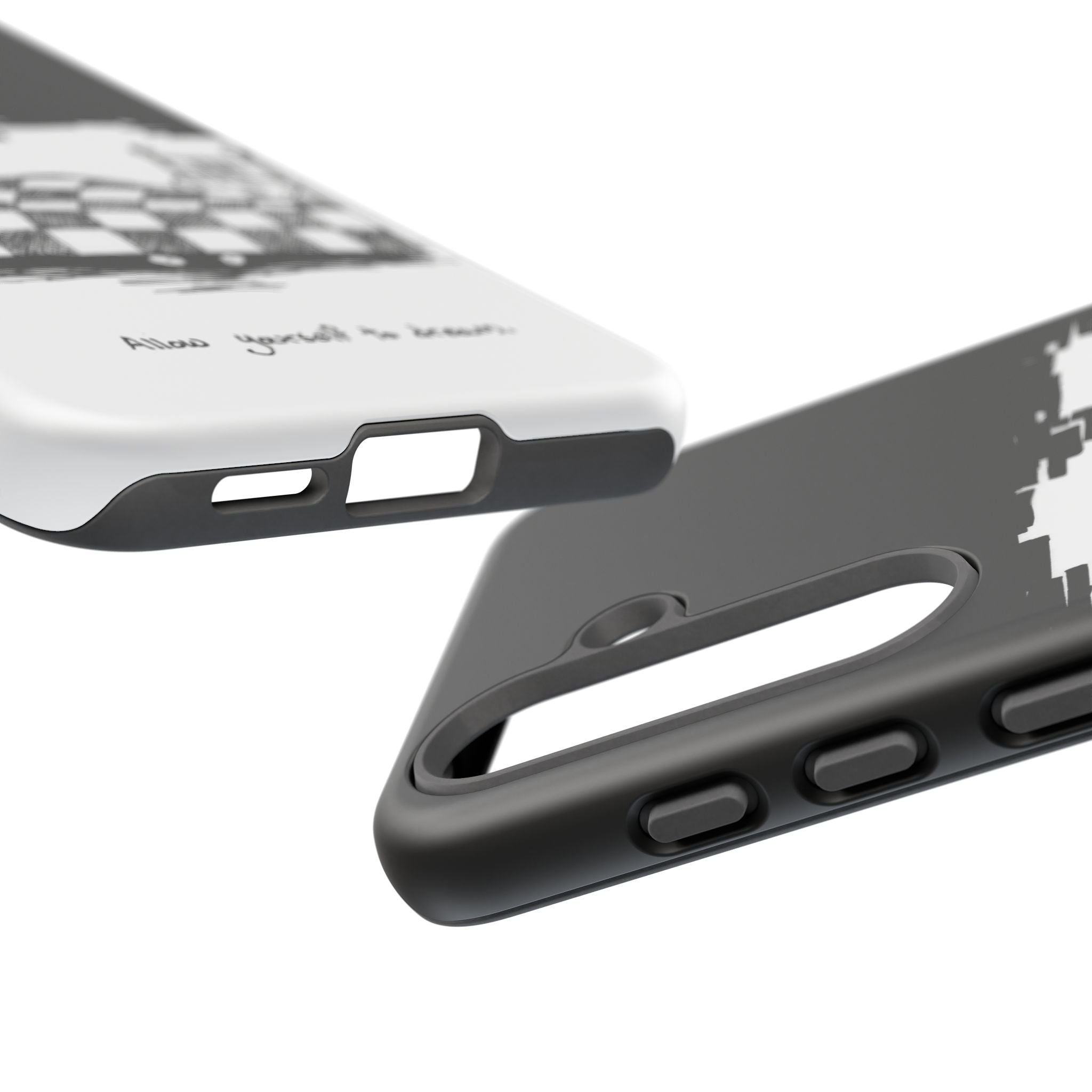Phone Case 'Allow Yourself to Dream' Sketch Bed Black & White Protective Case