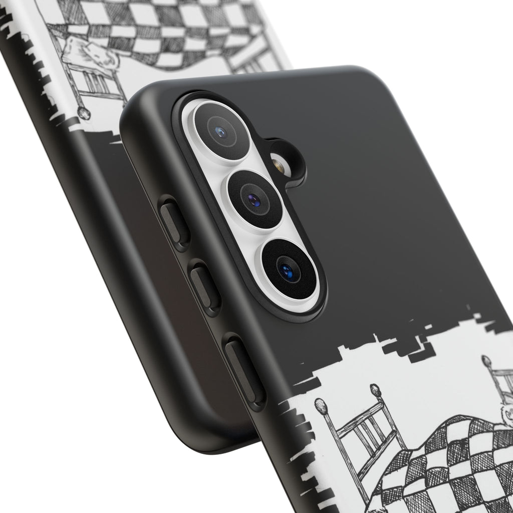 Phone Case 'Allow Yourself to Dream' Sketch Bed Black & White Protective Case