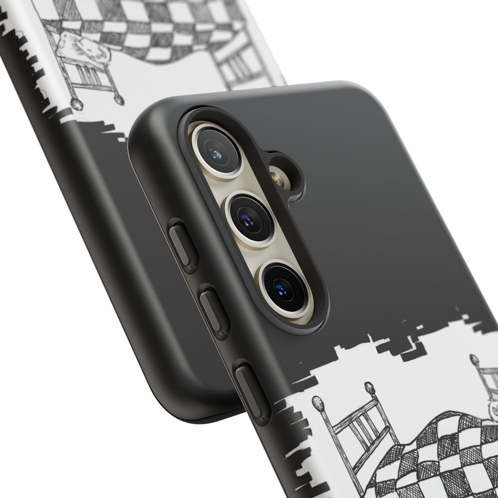 Phone Case 'Allow Yourself to Dream' Sketch Bed Black & White Protective Case
