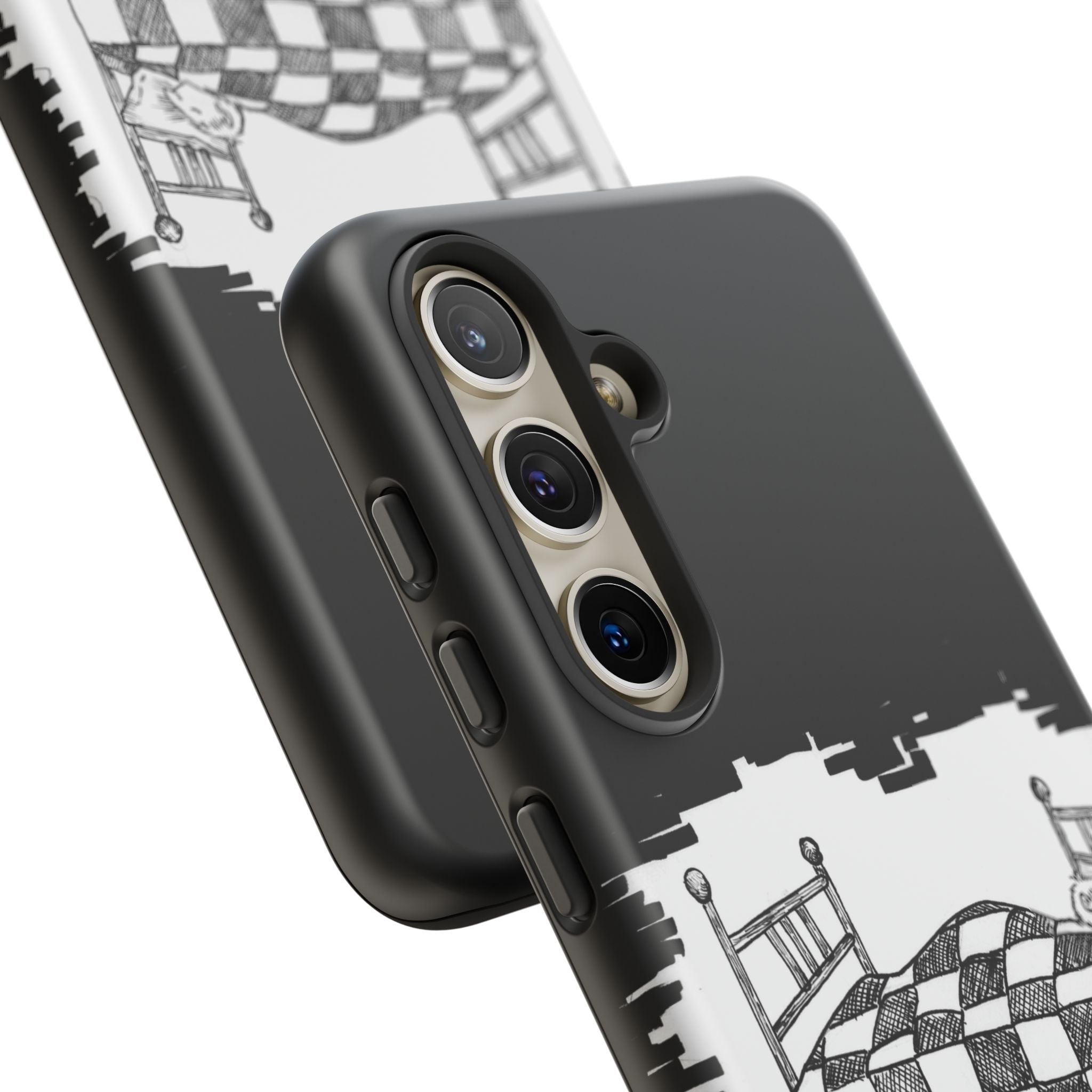 Phone Case 'Allow Yourself to Dream' Sketch Bed Black & White Protective Case