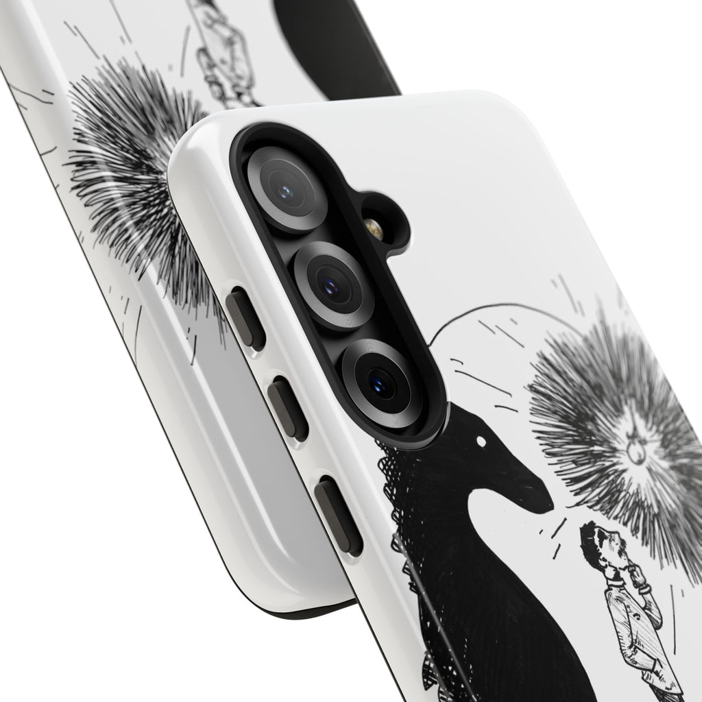 Phone Case  "Don't Dull Your Light for Others" Black & White Inspirational Art