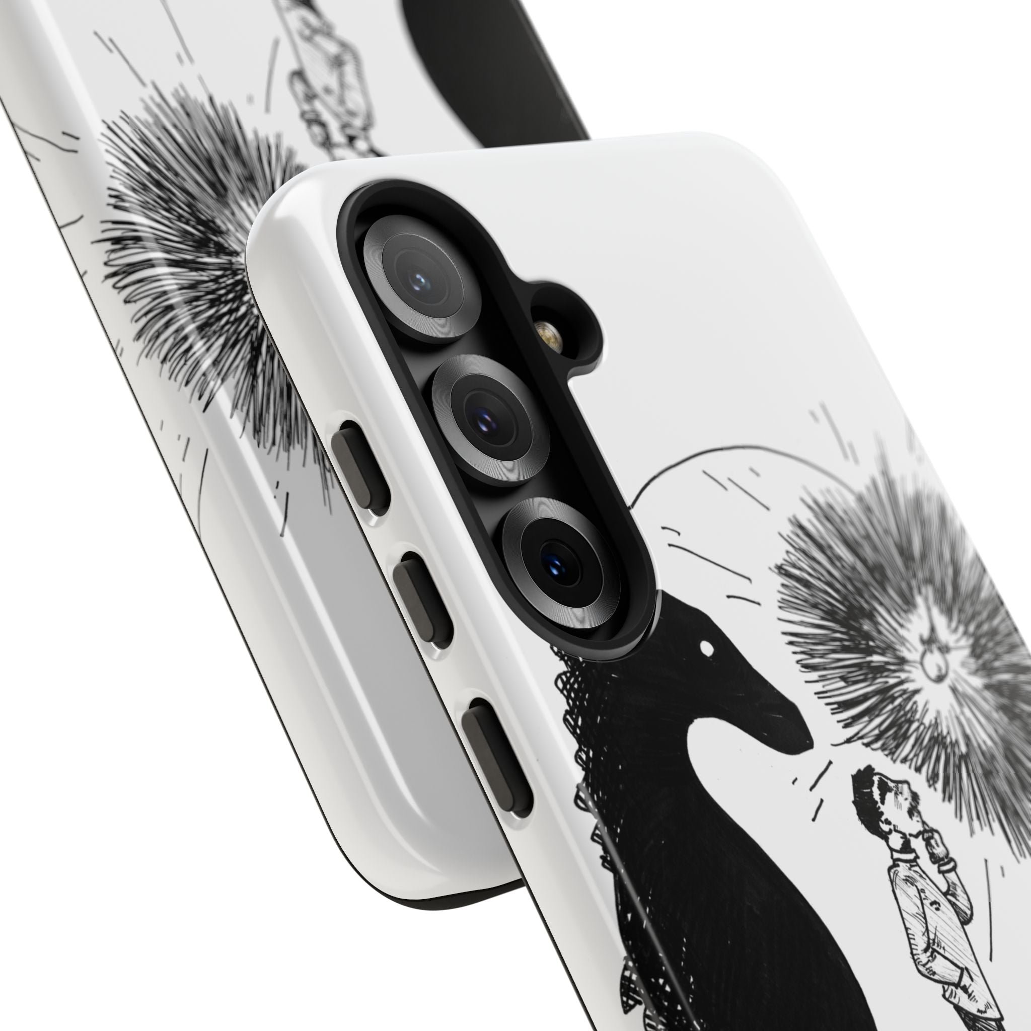 Phone Case  "Don't Dull Your Light for Others" Black & White Inspirational Art