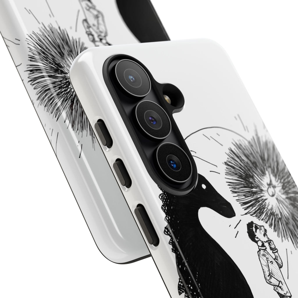 Phone Case  "Don't Dull Your Light for Others" Black & White Inspirational Art