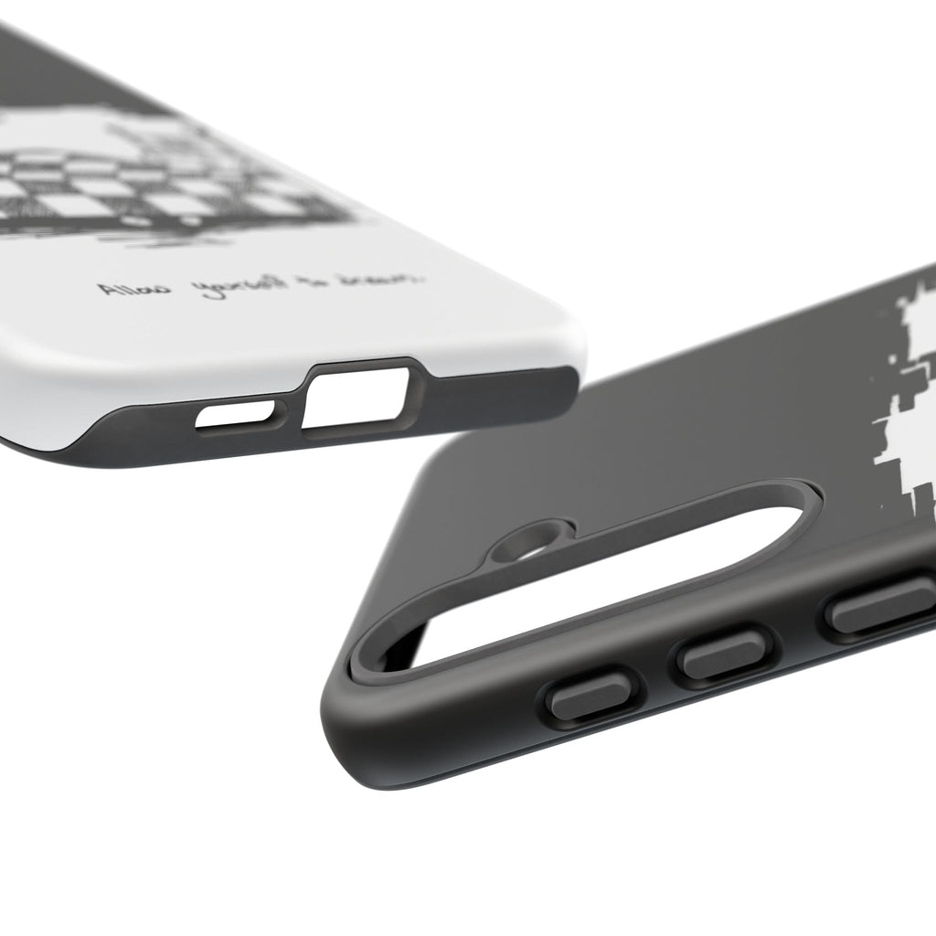 Phone Case 'Allow Yourself to Dream' Sketch Bed Black & White Protective Case