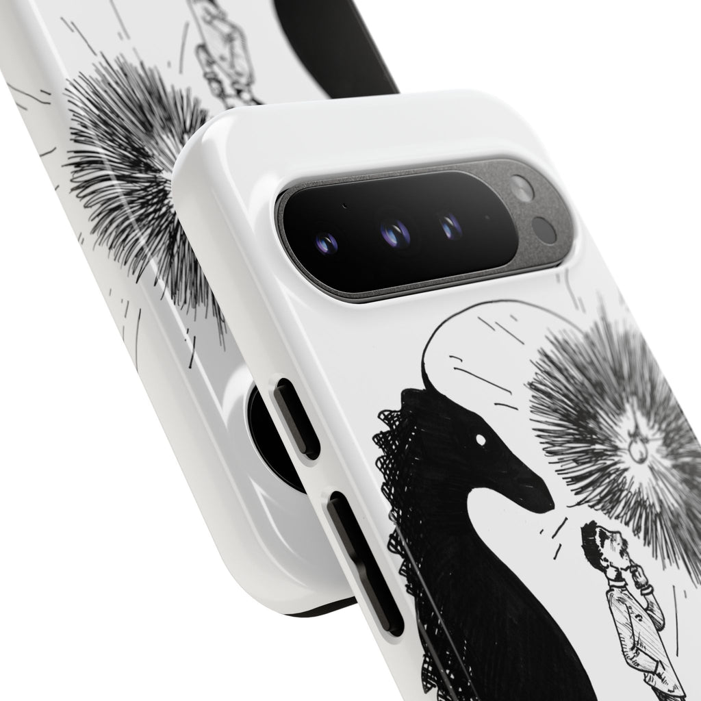 Phone Case  "Don't Dull Your Light for Others" Black & White Inspirational Art