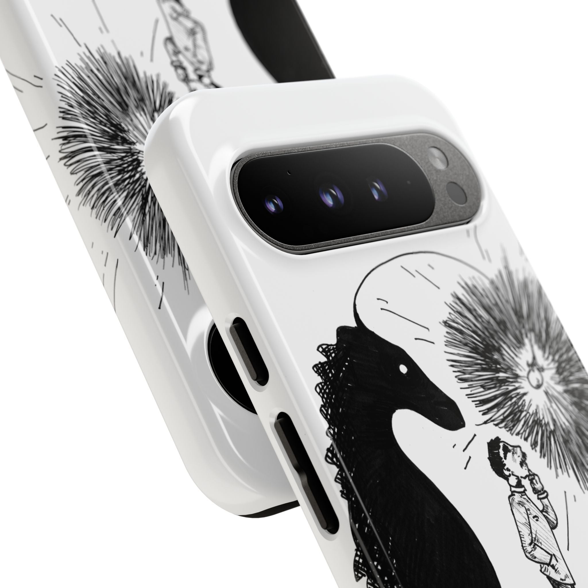 Phone Case  "Don't Dull Your Light for Others" Black & White Inspirational Art
