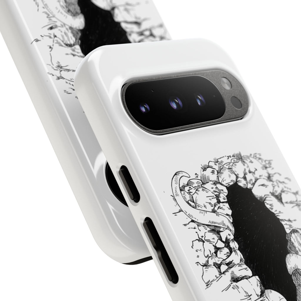 Phone Case - Gothic Illustration with ‘Make Your Home Graciously Yours’ Quote