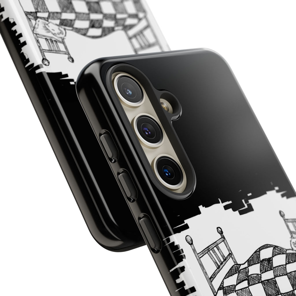 Phone Case 'Allow Yourself to Dream' Sketch Bed Black & White Protective Case