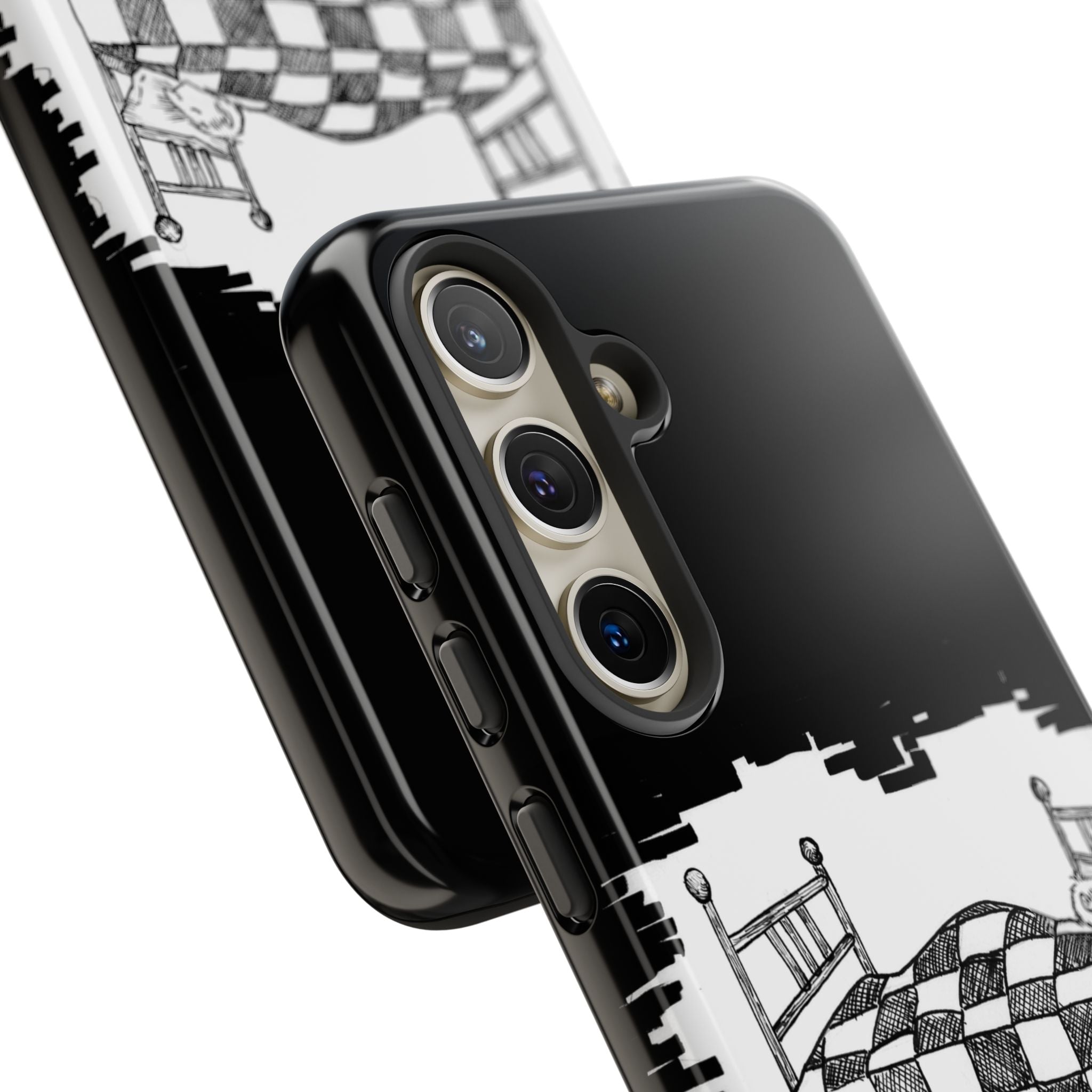 Phone Case 'Allow Yourself to Dream' Sketch Bed Black & White Protective Case