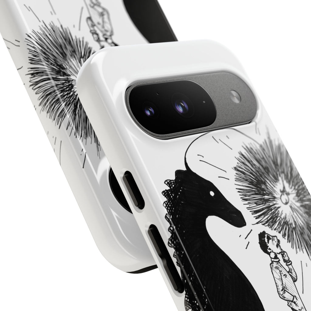 Phone Case  "Don't Dull Your Light for Others" Black & White Inspirational Art