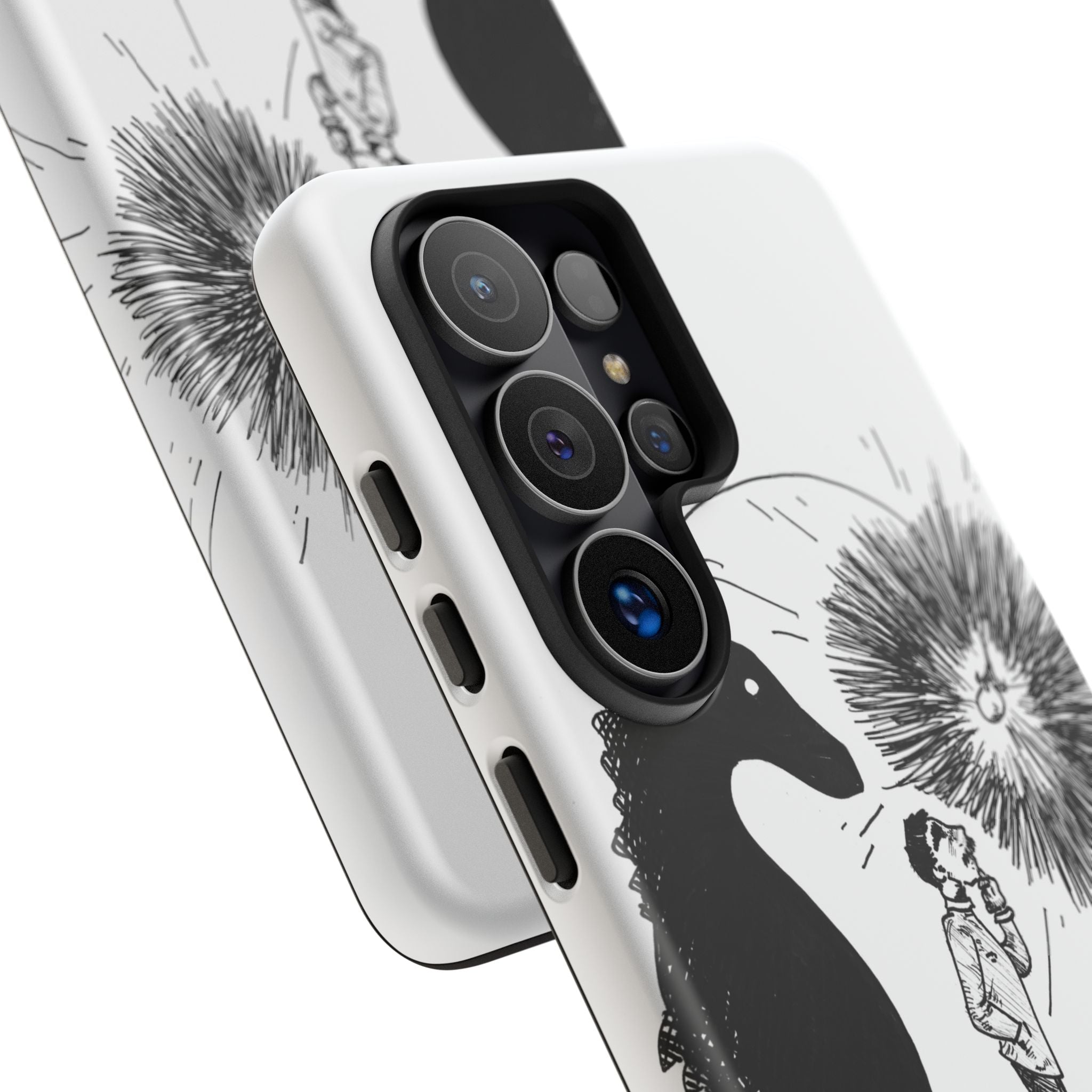 Phone Case  "Don't Dull Your Light for Others" Black & White Inspirational Art