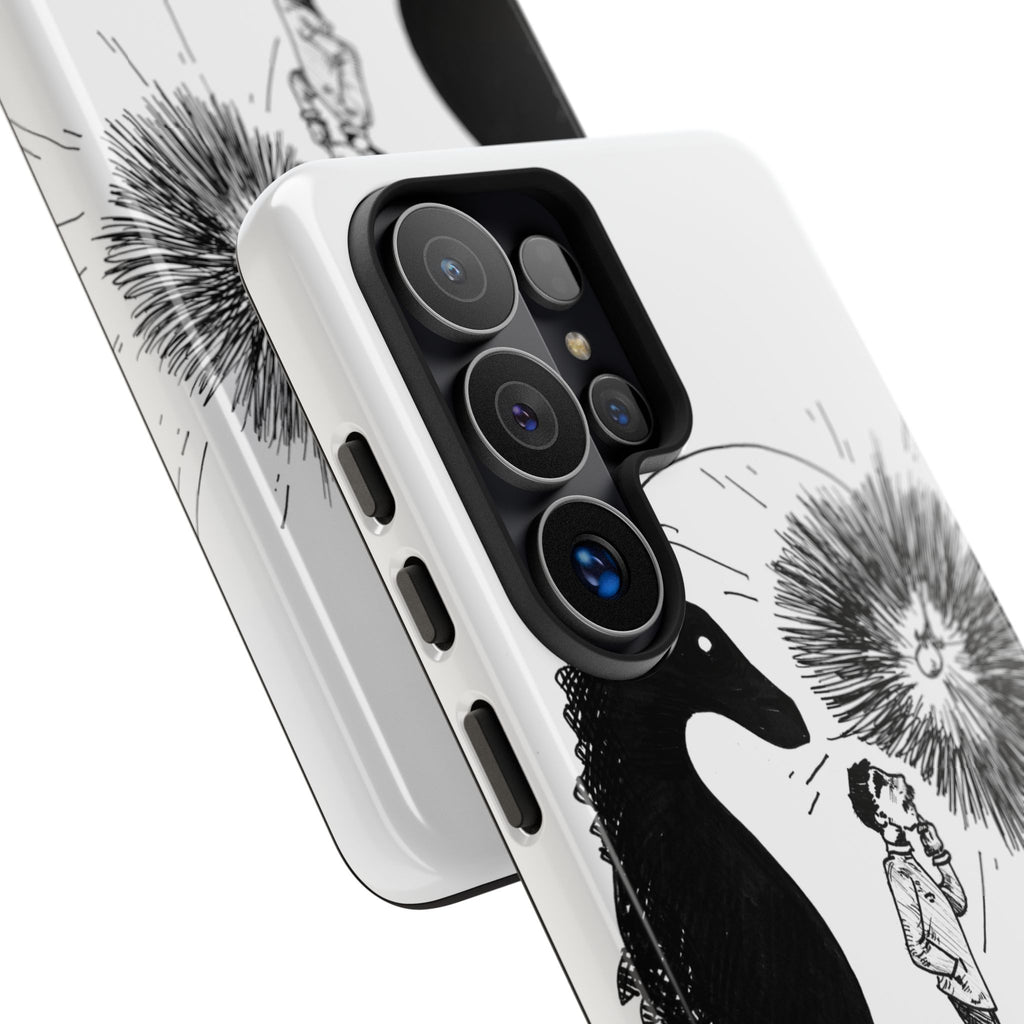 Phone Case  "Don't Dull Your Light for Others" Black & White Inspirational Art