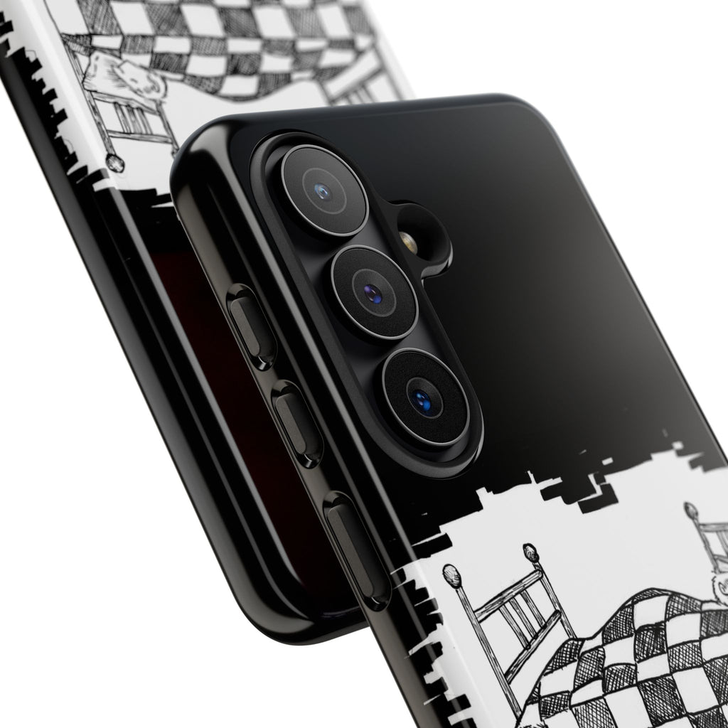 Phone Case 'Allow Yourself to Dream' Sketch Bed Black & White Protective Case