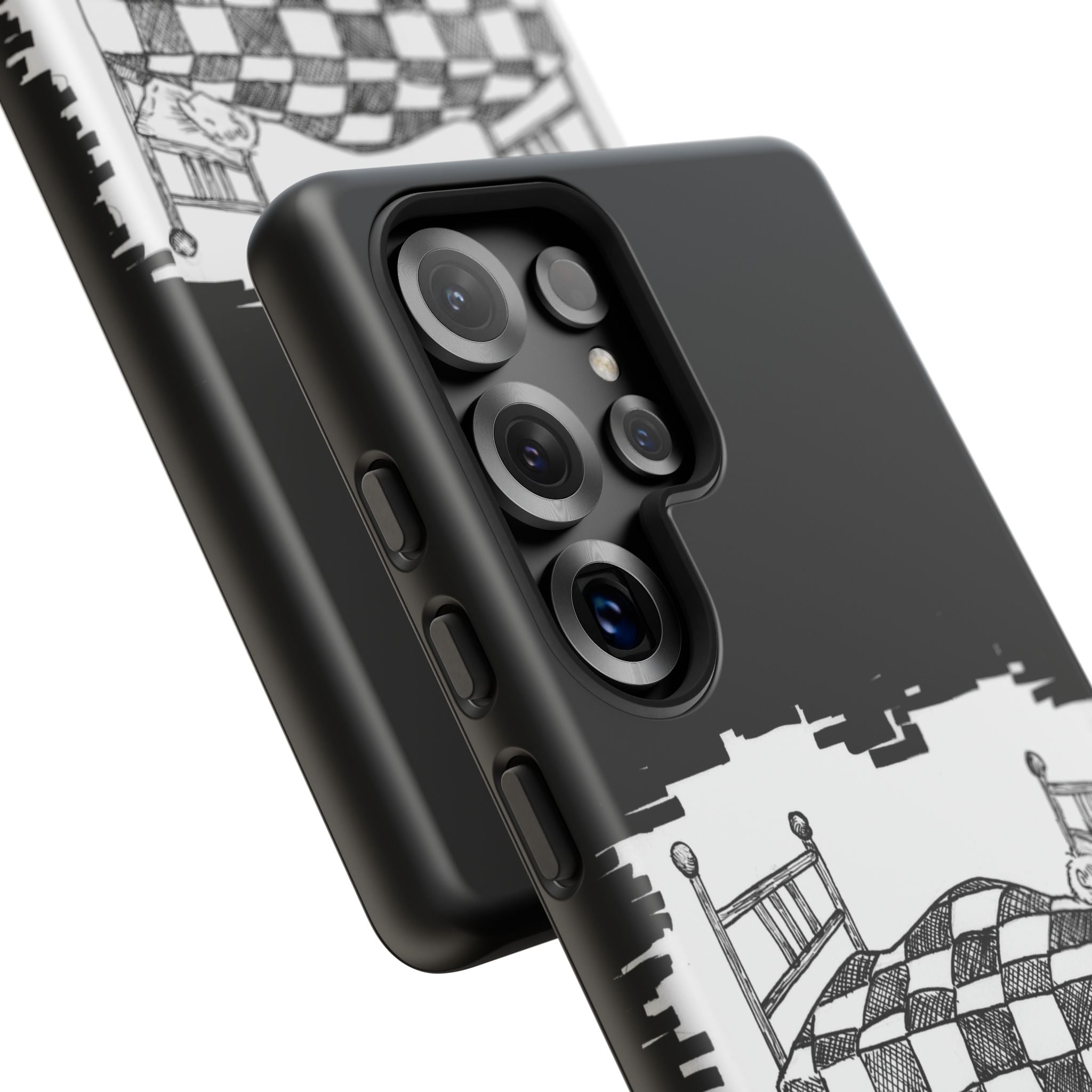 Phone Case 'Allow Yourself to Dream' Sketch Bed Black & White Protective Case