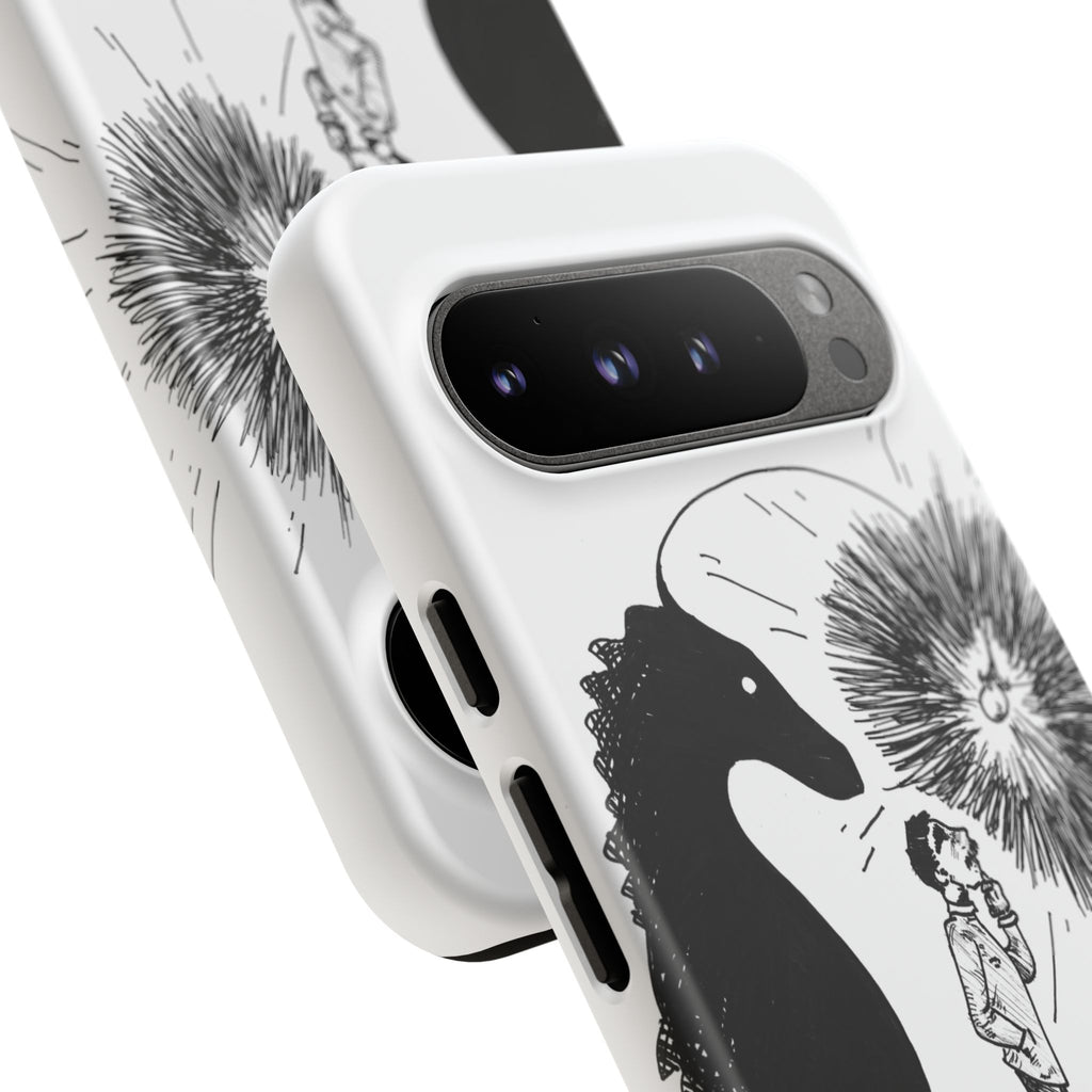 Phone Case  "Don't Dull Your Light for Others" Black & White Inspirational Art