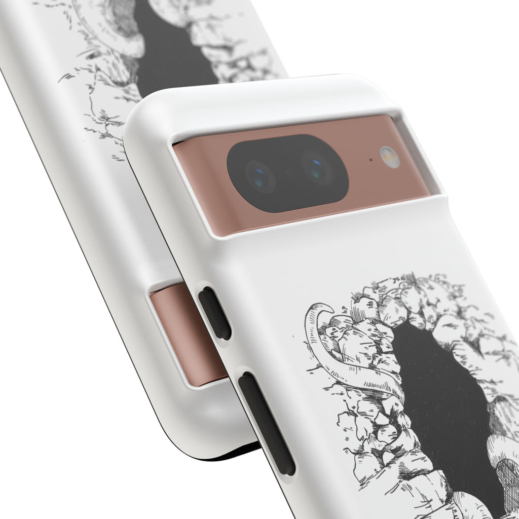 Phone Case - Gothic Illustration with ‘Make Your Home Graciously Yours’ Quote