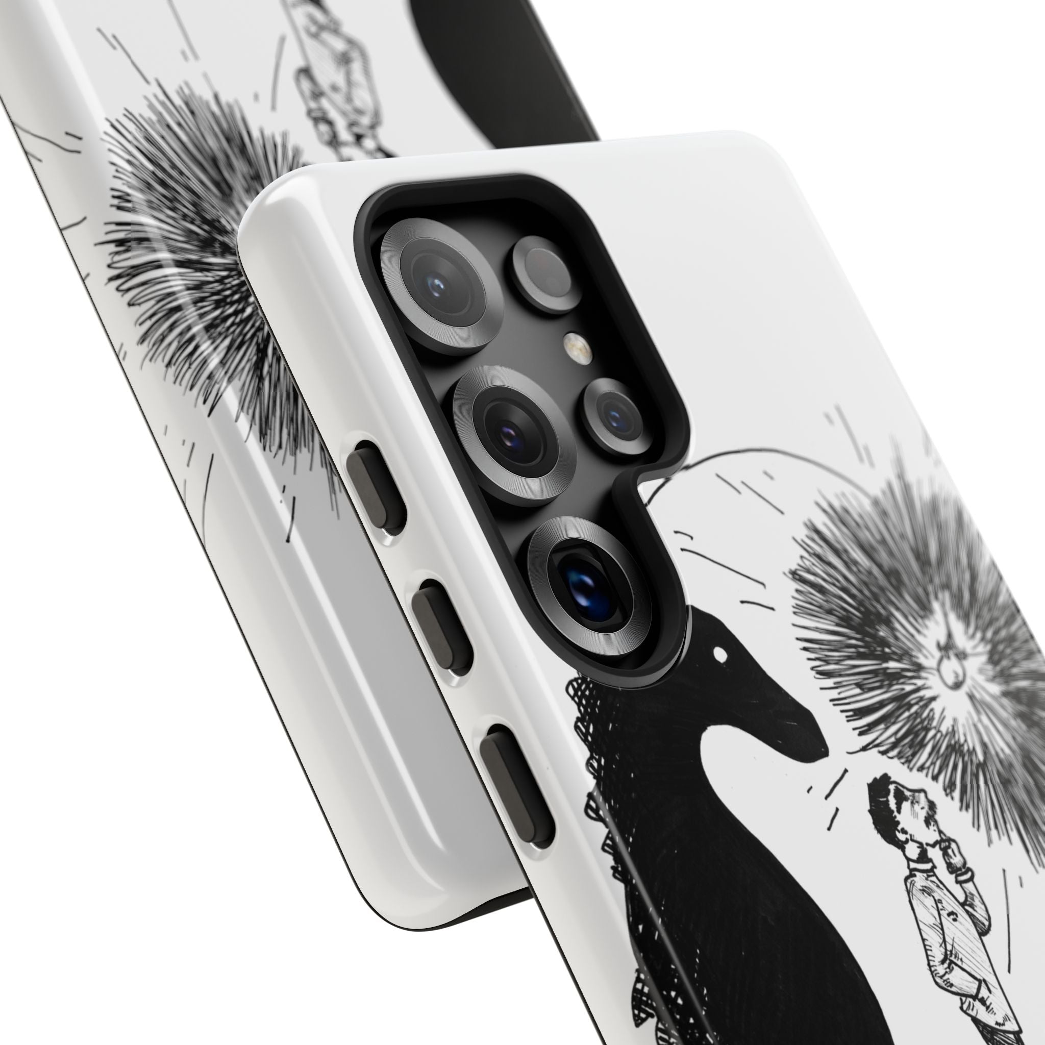 Phone Case  "Don't Dull Your Light for Others" Black & White Inspirational Art