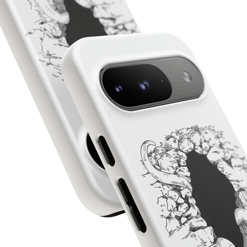 Phone Case - Gothic Illustration with ‘Make Your Home Graciously Yours’ Quote