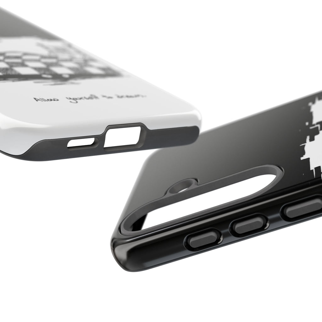 Phone Case 'Allow Yourself to Dream' Sketch Bed Black & White Protective Case