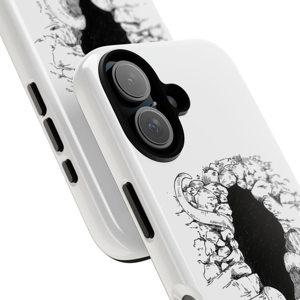 Phone Case - Gothic Illustration with ‘Make Your Home Graciously Yours’ Quote
