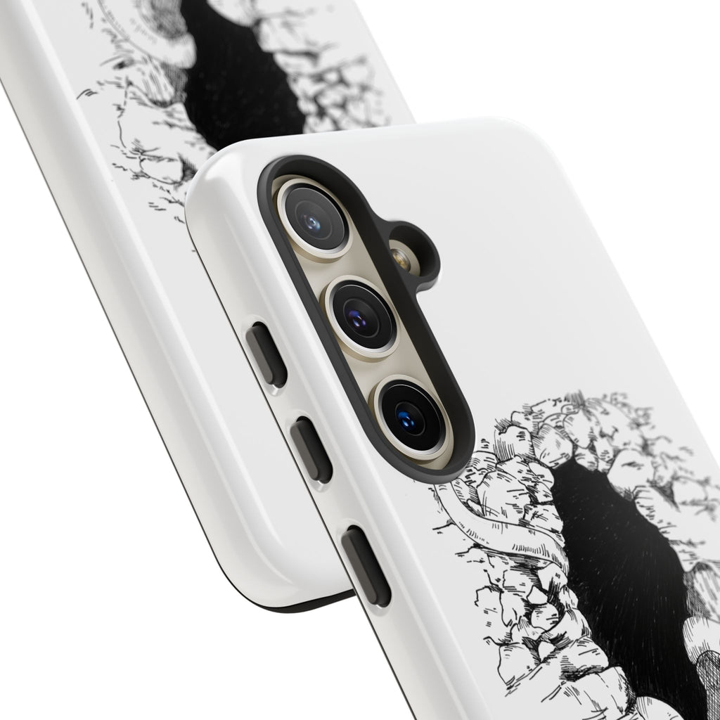 Phone Case - Gothic Illustration with ‘Make Your Home Graciously Yours’ Quote