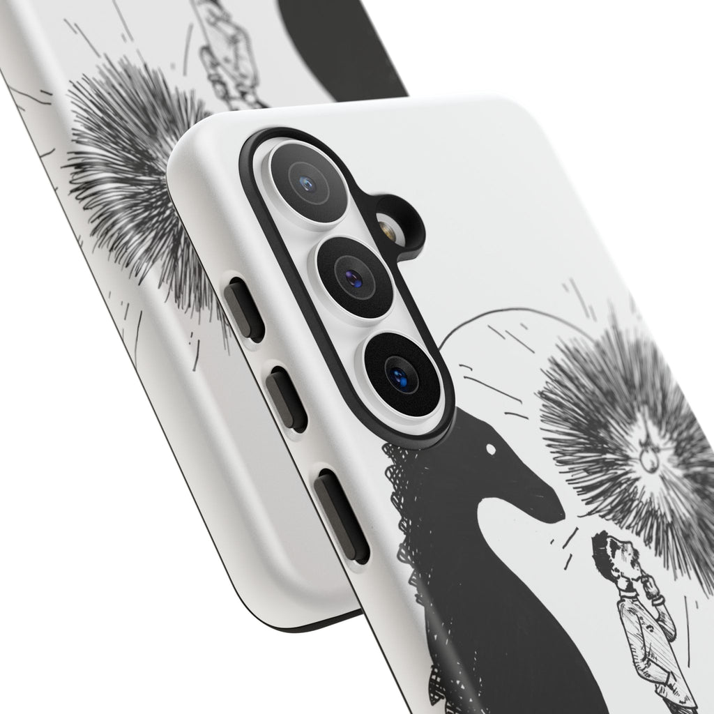 Phone Case  "Don't Dull Your Light for Others" Black & White Inspirational Art