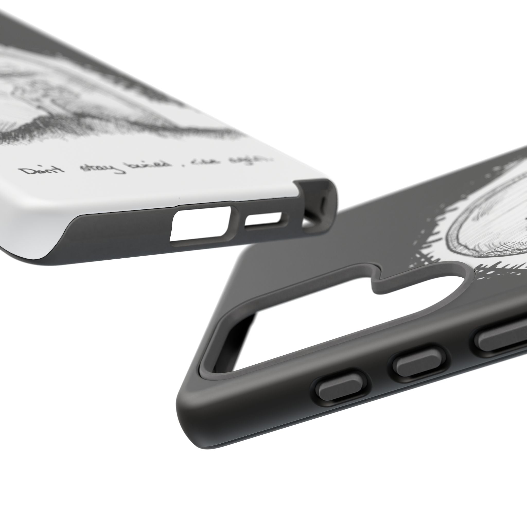Phone Case 'Here Lies' Gothic Tombstone Design (Don’t Stay Buried, Rise Again)