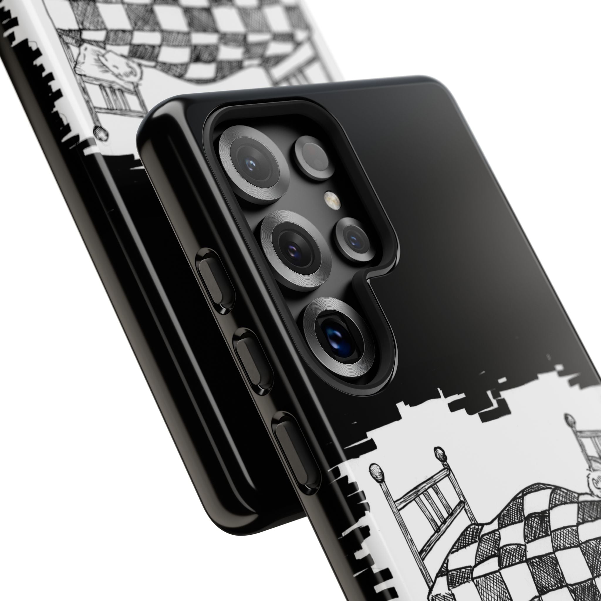 Phone Case 'Allow Yourself to Dream' Sketch Bed Black & White Protective Case
