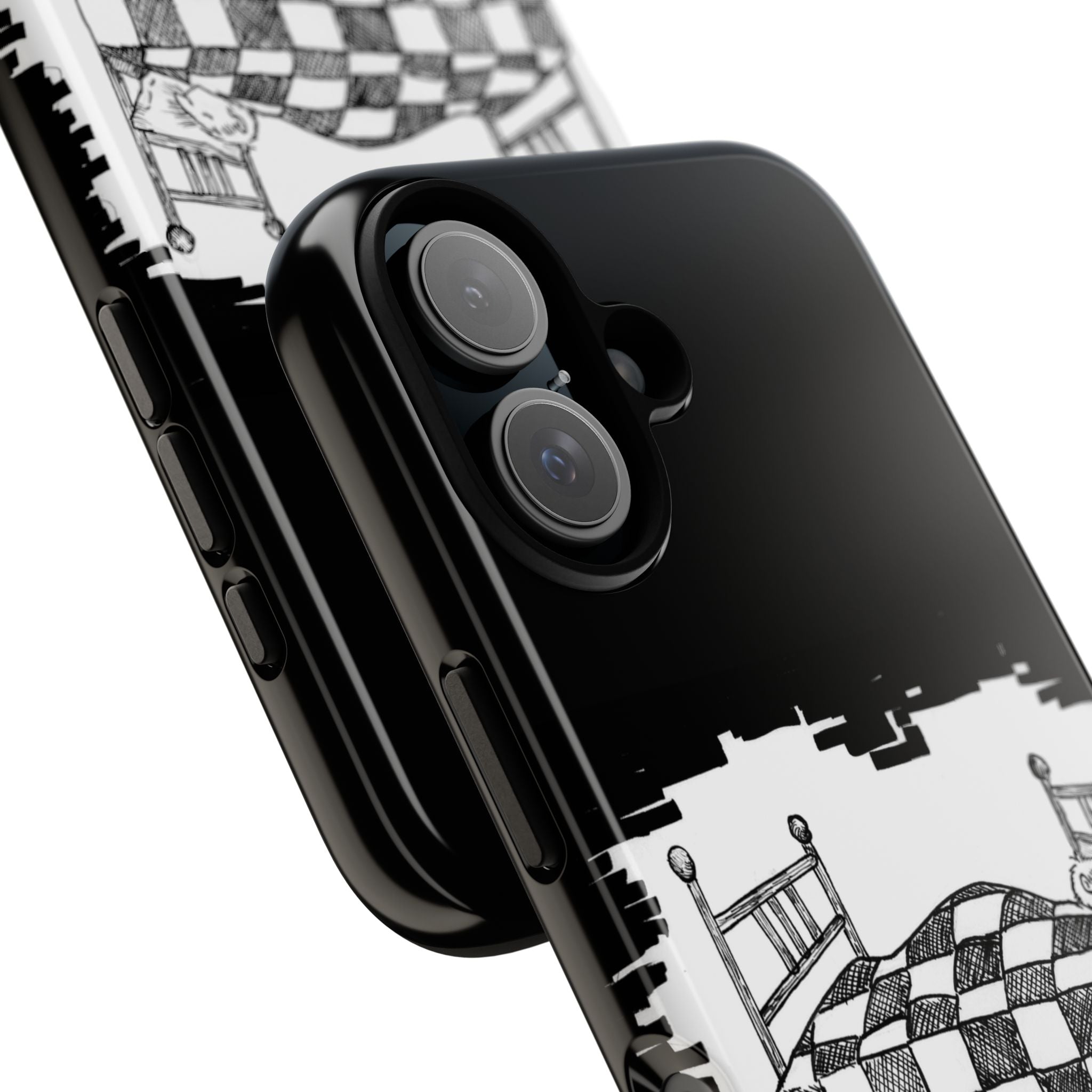 Phone Case 'Allow Yourself to Dream' Sketch Bed Black & White Protective Case