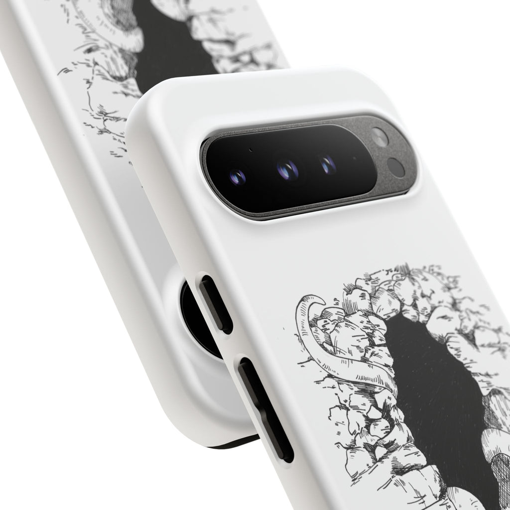Phone Case - Gothic Illustration with ‘Make Your Home Graciously Yours’ Quote