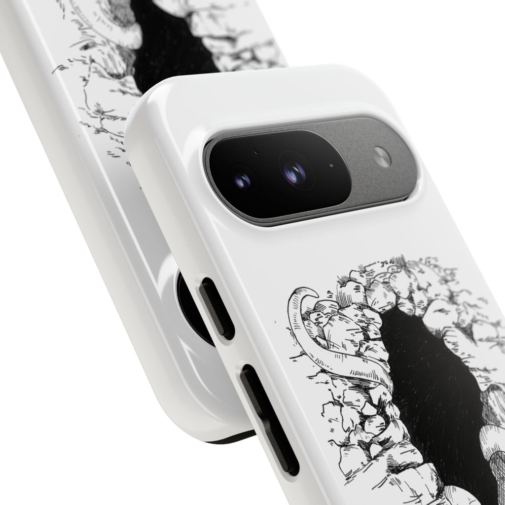 Phone Case - Gothic Illustration with ‘Make Your Home Graciously Yours’ Quote