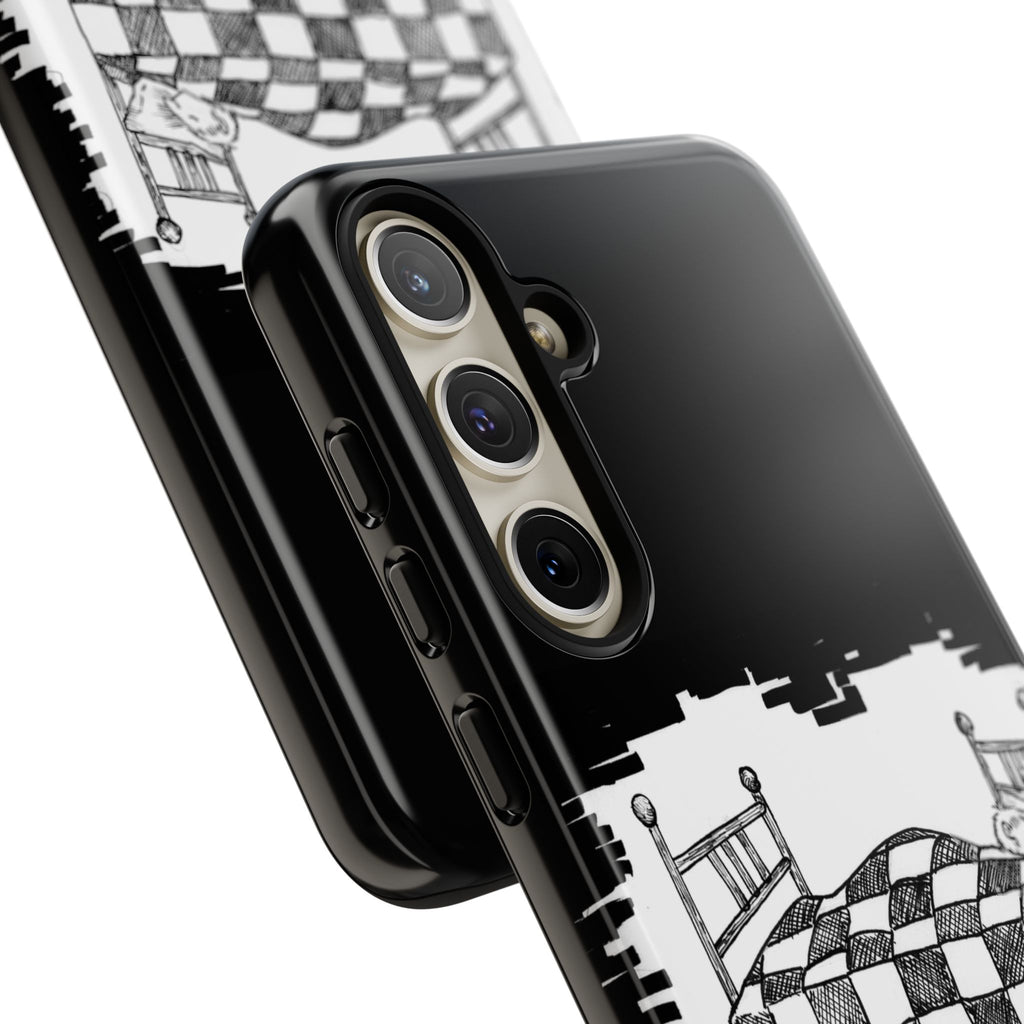Phone Case 'Allow Yourself to Dream' Sketch Bed Black & White Protective Case