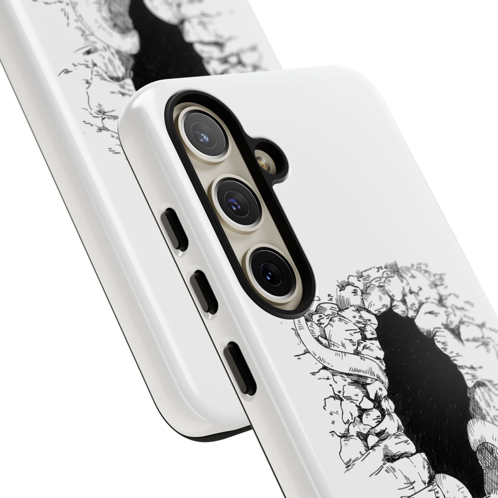Phone Case - Gothic Illustration with ‘Make Your Home Graciously Yours’ Quote