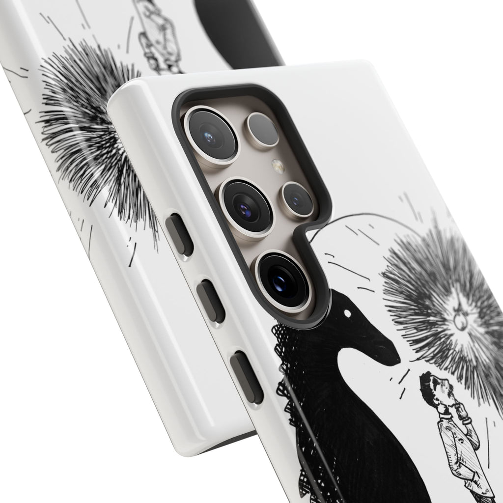 Phone Case  "Don't Dull Your Light for Others" Black & White Inspirational Art