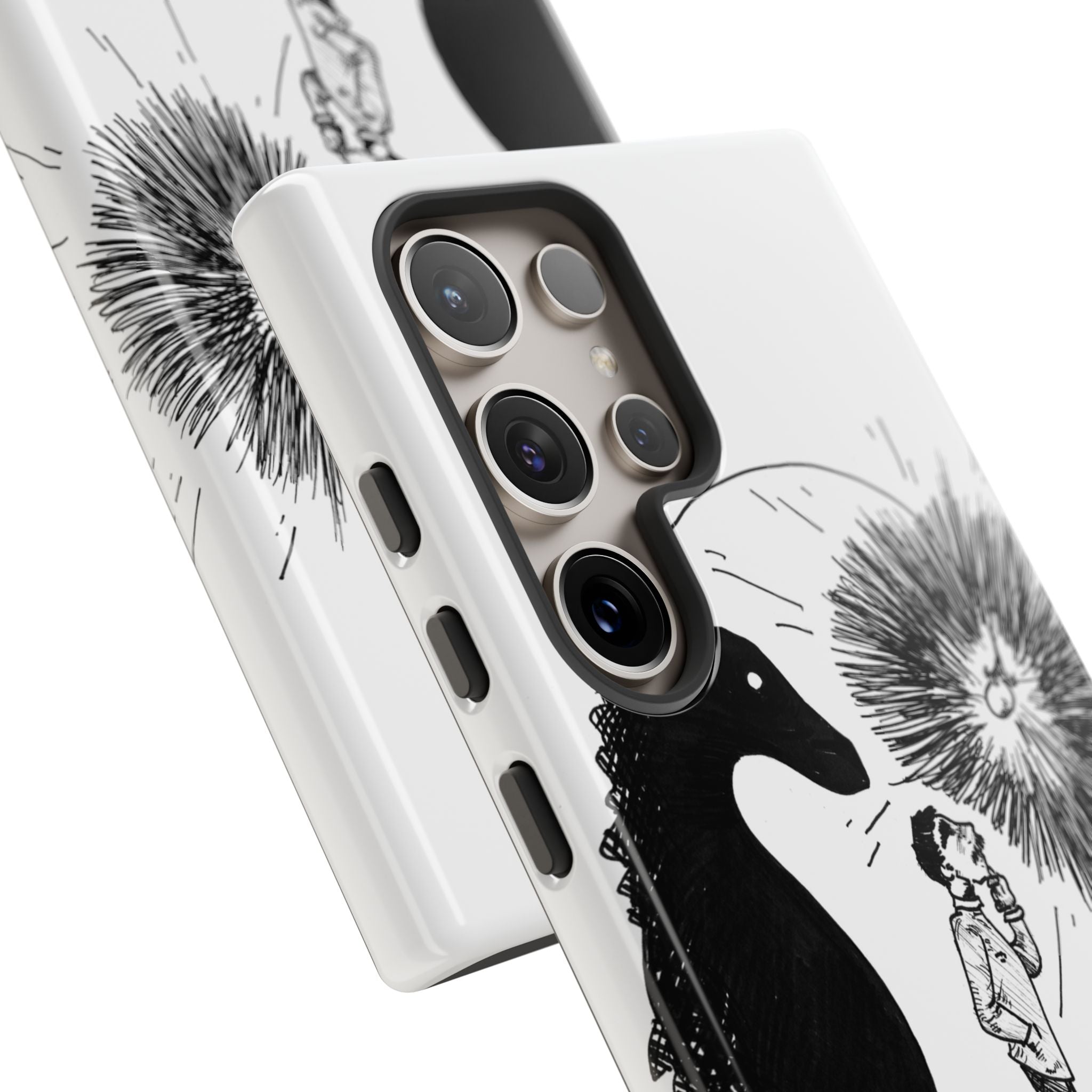 Phone Case  "Don't Dull Your Light for Others" Black & White Inspirational Art