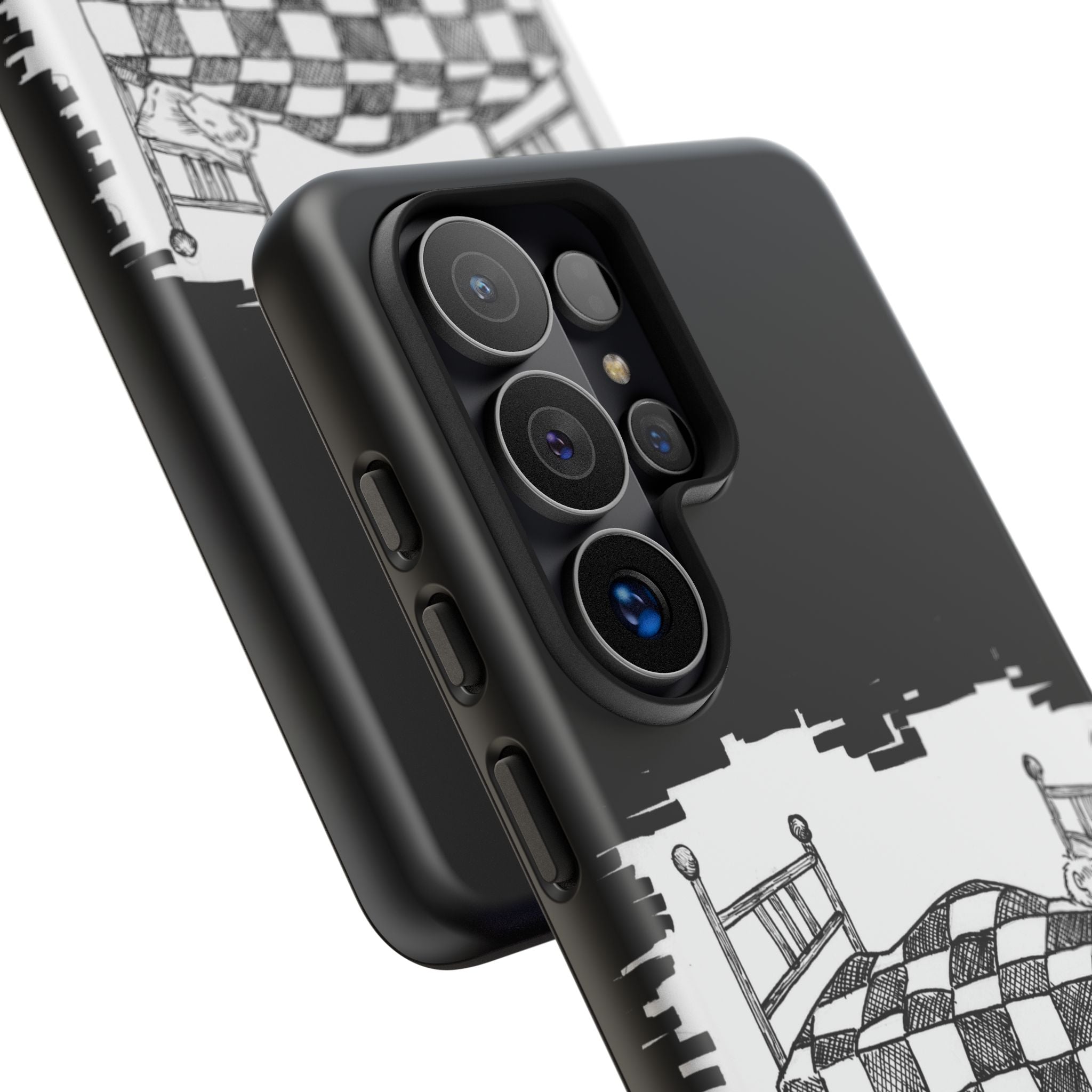 Phone Case 'Allow Yourself to Dream' Sketch Bed Black & White Protective Case