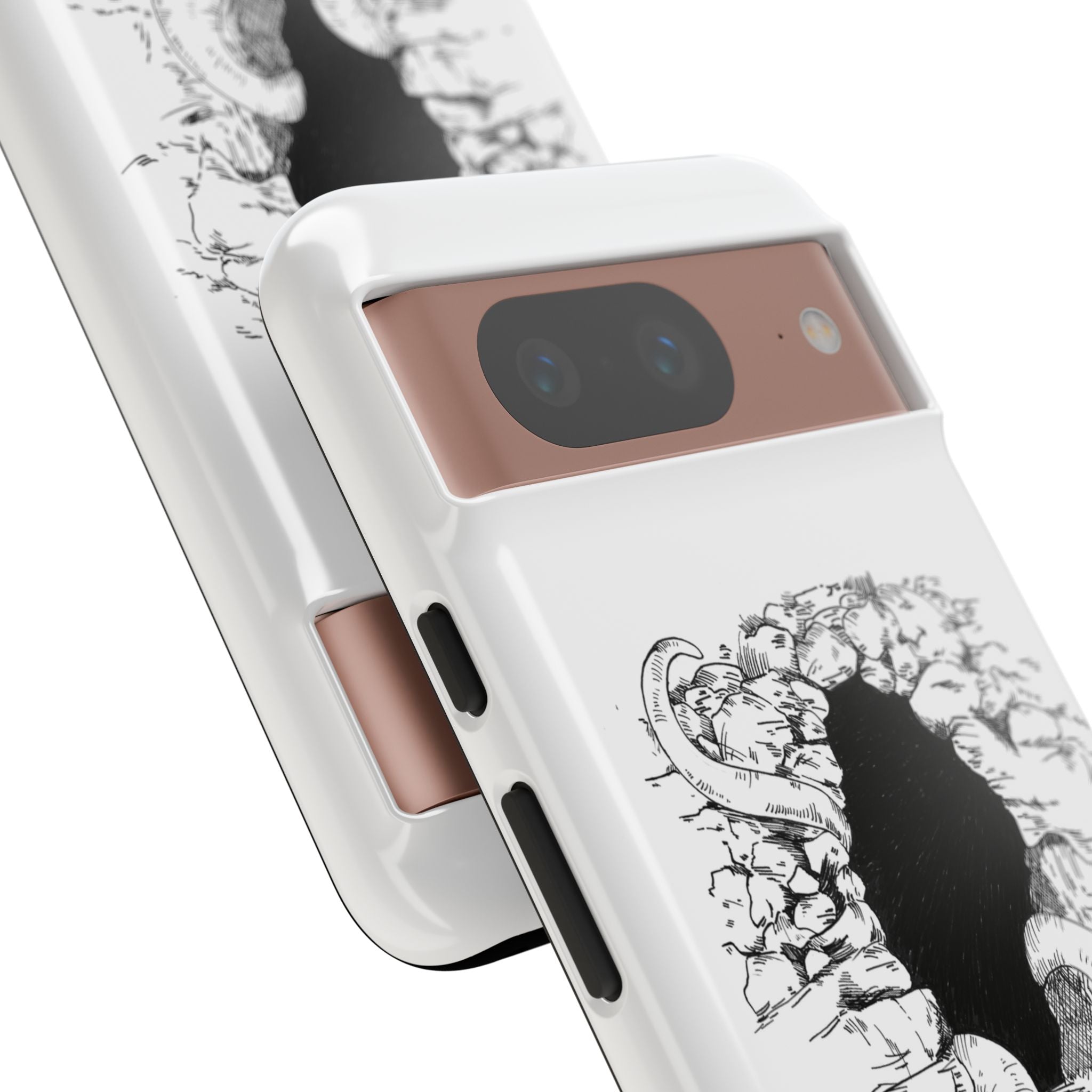 Phone Case - Gothic Illustration with ‘Make Your Home Graciously Yours’ Quote